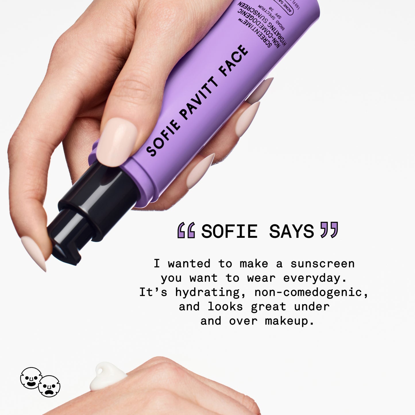 Sofie Pavitt - Screentime Non-Comedogenic Hydrating Sunscreen SPF30