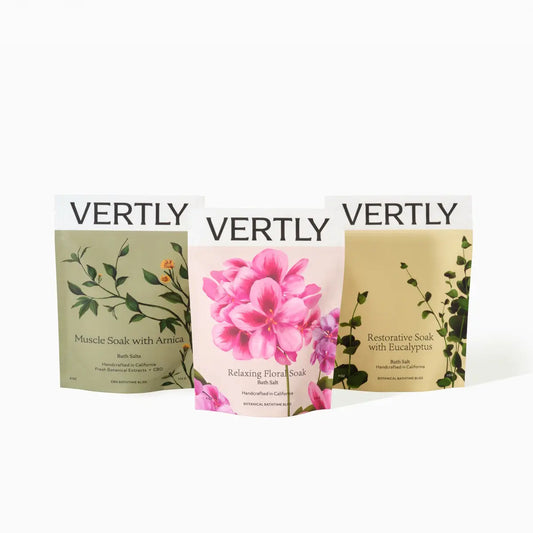 Vertly CBD Mini Bath Soak Trio