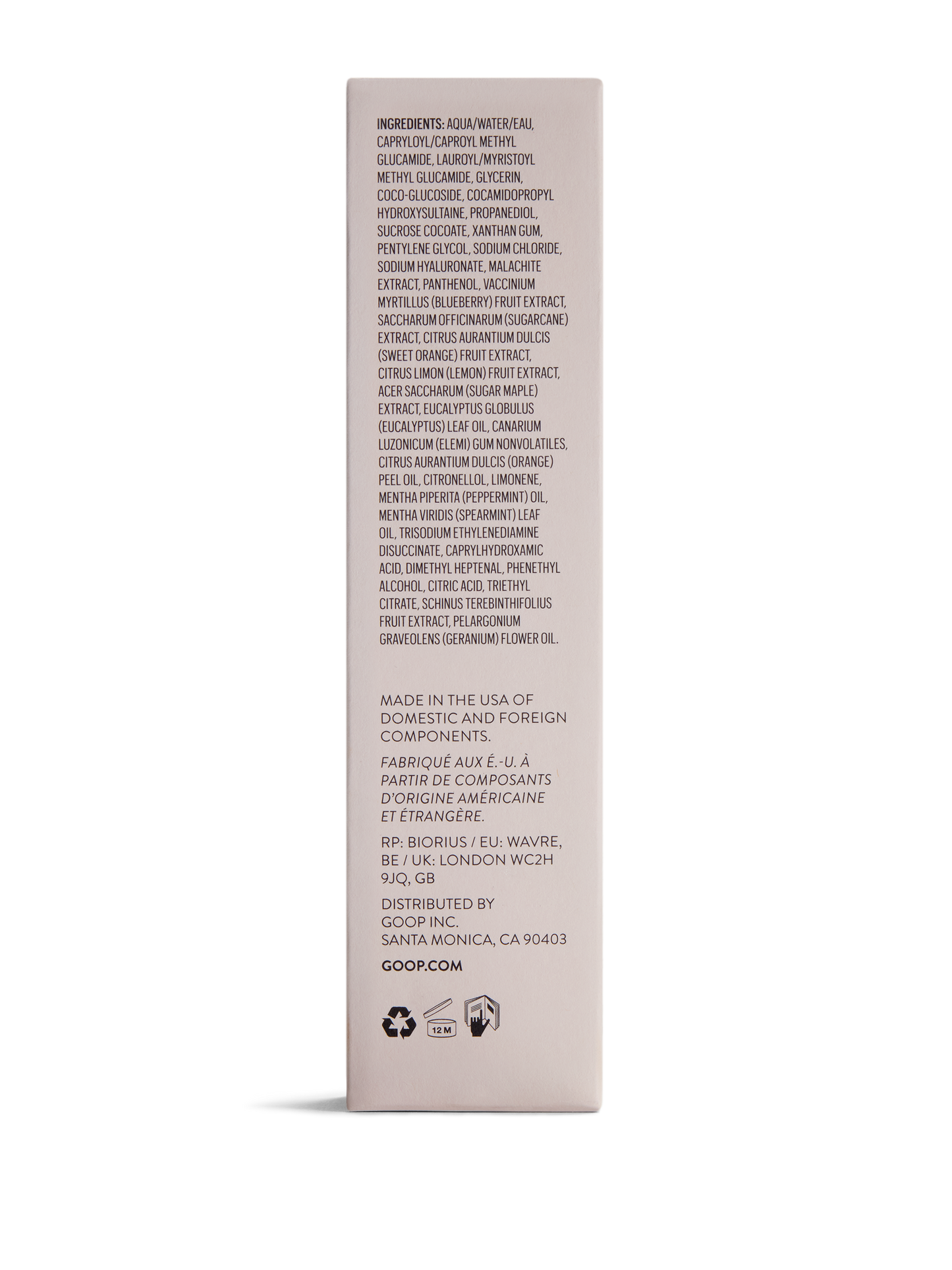 Goop - Black Pepper + Ginger Grounding Body Wash